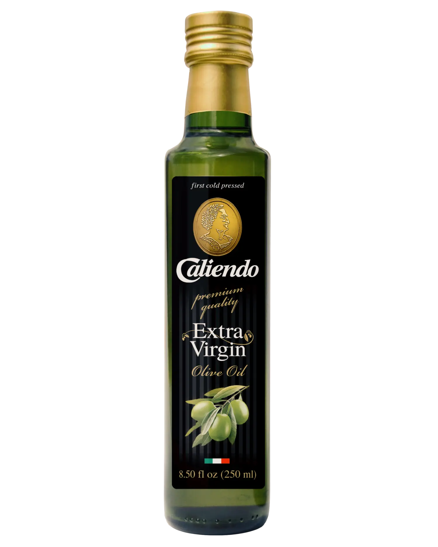 Caliendo Premium Extra Virgin Olive Oil 8.5 FL OZ (250ML) Glass Bottle