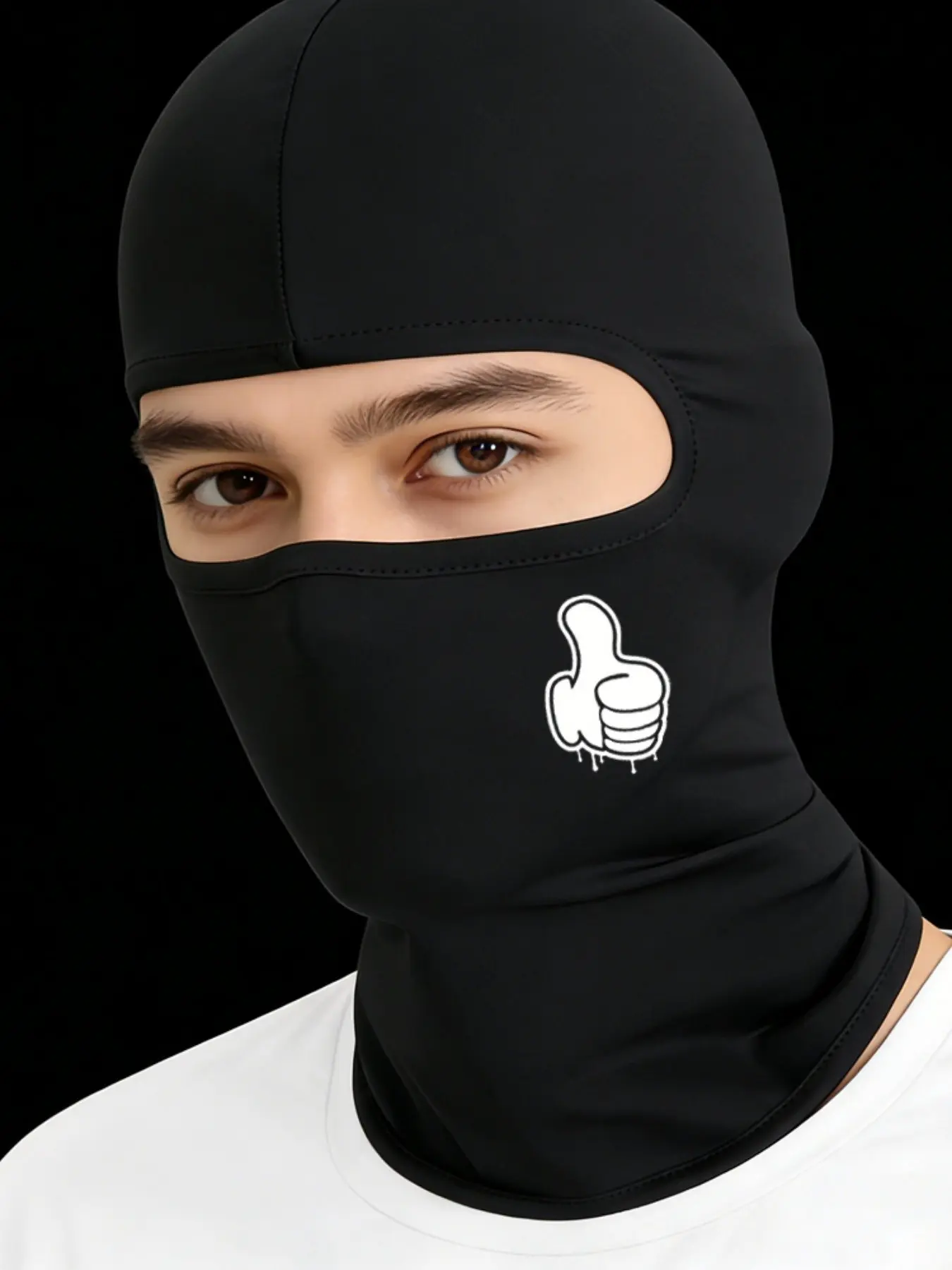 3pcs/2pcs/1pc Unisex Like Gesture Printing Balaclava Mask Ski Mask for ...