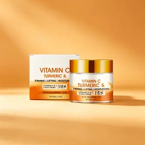 15% Vitamin C Face Cream 60g – with Turmeric & Hyaluronic Acid – Firms, Lifts & Moisturizes for Glowing Skin