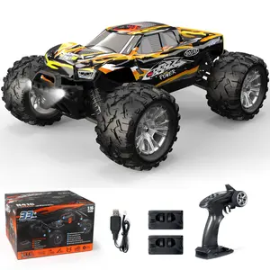 HOSHI N416 1:16 Scale RC Model Car, 36 KPH High-Speed 4WD Electric Remote-Controlled Car, 2.4 GHz Remote, Waterproof 4X4 Off-Road Truck, 2 Module Batteries for Outdoor Play