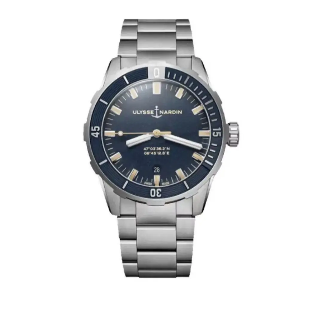Ulysse Nardin Diver 8163-175-7M/93 42mm Stainless Steel Concave Unidirectional Bezel Automatic Dive Watch