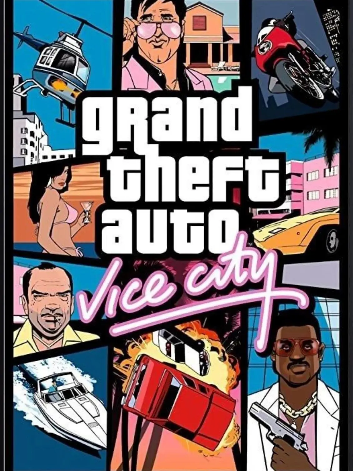 Gta Vice City Gaming Poster | Matte Print  - Poster Print Unframed
