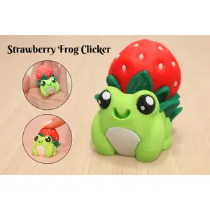 3D Printed Strawberry Frog Clicker