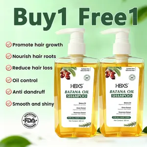 HBXS Batana Oil Shampoo - For hair growth | Reduces Hair Loss | Rosemary Shampoo | Repairs, Strengthens, & Nourishes All Hair Types | Adds Shine & Leaves Hair Feeling Soft , (10.14 fl oz)