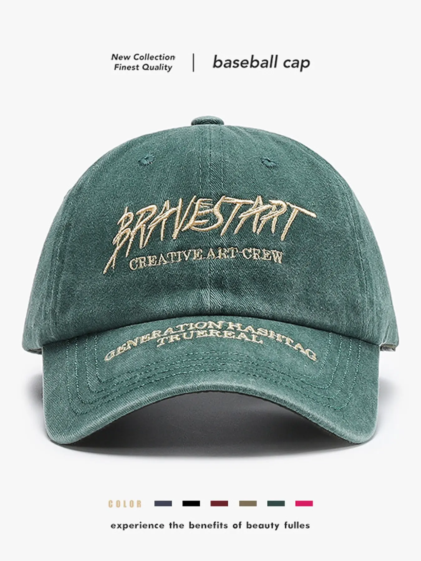 Vintage Washed Baseball Cap, Graffiti Style Letter Embroidery, Adjustable Buckle Strap, Soft Cotton, Sun Protection, Streetwear, Hip Hop Style
