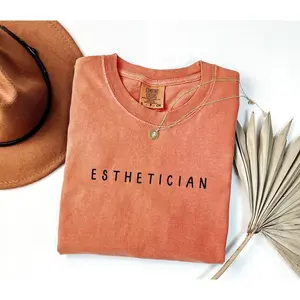 Comfort Colors Esthetician Shirt, Minimalist Aesthetician Shirt, Beauty Professional Tshirt, Esthetician Gift, Skin Therapist T Shirt