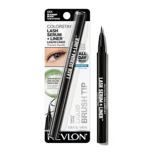 Revlon ColorStay Lash Serum + Liner Liquid Eyeliner Water Proof Longwear Blackest Black