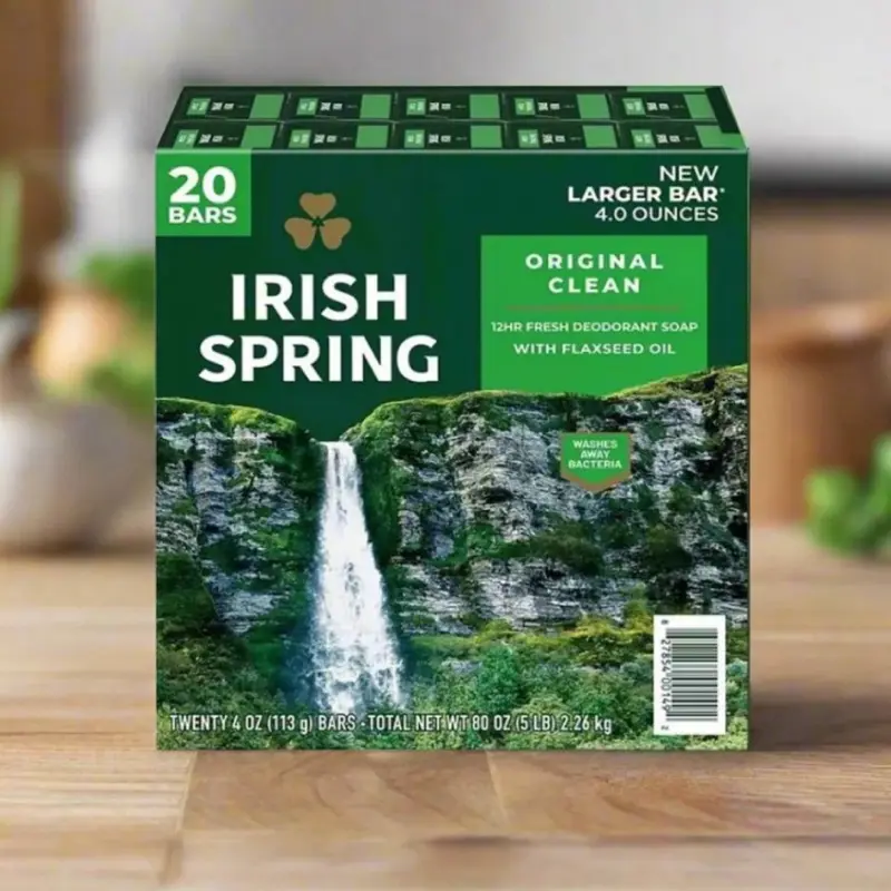 Irish Spring Original Clean Bar Soap for Men 20 pcs