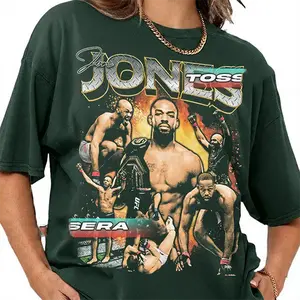 Bones Jones - Jon Jones UFC Tee – MMA Fighter Graphic Shirt – UFC Legend Apparel – Gift for Fight Fans