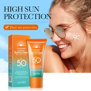 Sunscreen SPF 50, Sun Protector For Face and Body, Broad SpectrumSunscreen UVA/UVB Protection, LightweightNon Sticky, Waterproof Sweatproof LongLasting, No White Cast