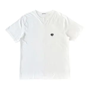 Dior CD Heart Logo Short Sleeve Tee Shirt White Black Pre-Owned