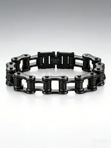 Premium Stainless Steel Biker Chain Bracelet | Heavy Motorcycle Link Wristband for Men, Punk Rock Style, Comfortable & Elegant Gift"