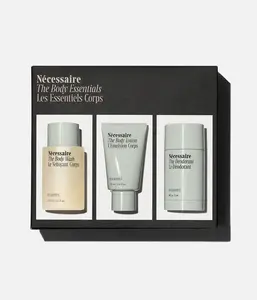 Nécessaire Eucalyptus Body Essentials Set – Travel-Size Body Wash, Body Lotion + Deodorant | For Women + Men | Dermatologist-Tested. Hypoallergenic. Vegan | Aluminum-Free Deodorant