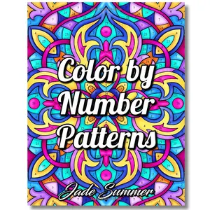 Color by Number Patterns: An Adult Coloring Book with Fun, Easy, and Relaxing Coloring Pages (Color by Number Coloring Books) retro cartoon