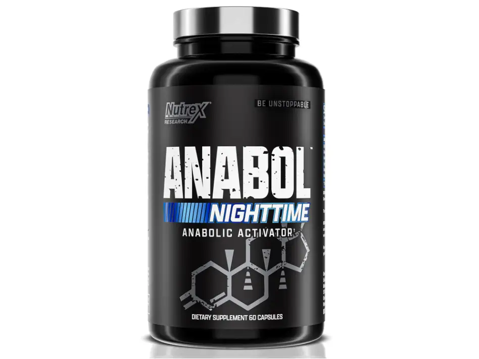 Anabol Nighttime Muscle Builder & Sleep Aid | Anabolic Muscle Building Supplement | RIPFACTOR, Epicatechin & More | Post Workout Muscle Recovery & Str