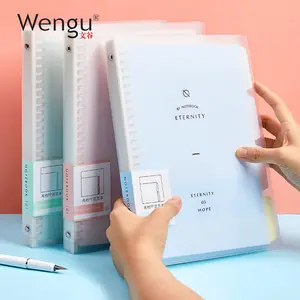 Wengu Removable Loose-leaf Book Plastic Coil High Value Spiral Notebook Journal Student Notepad