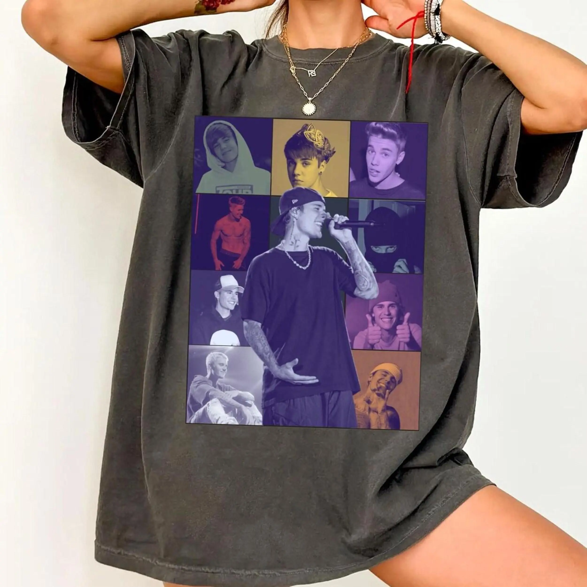 Comfort Colors Bieber Concert Graphic Tee, Tour Music Unisex T-Shirt - A Perfect Gift for Him & Her