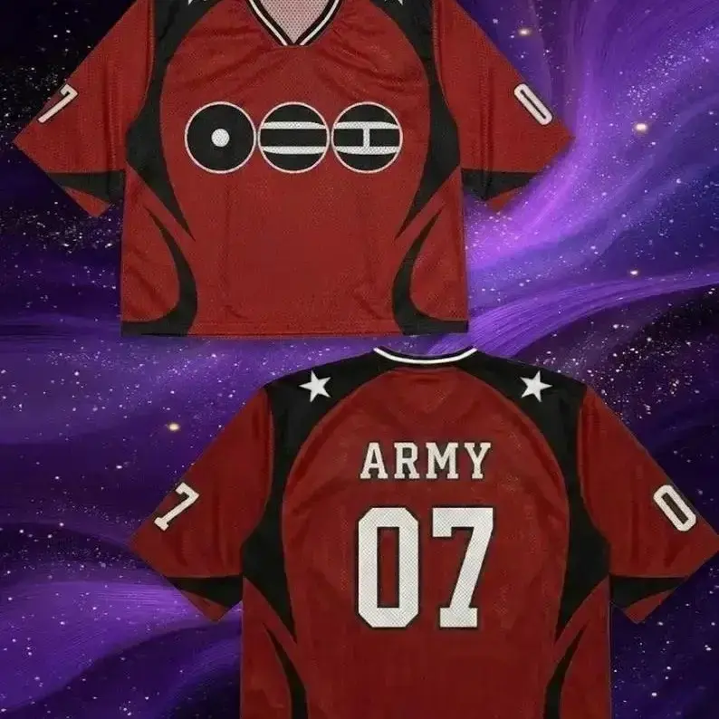 Custom Kpop World Tour Jersey – Personalized Hanbok Inspired Mesh Crop Top, Concert Merch Shirt, 2026 Fan Outfit Gift for ARMY Fans
