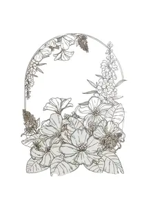 Suhui Love and Deep Space Acrylic Board Cards Collection A6 Size - Elegant Floral Design for Art Enthusiasts