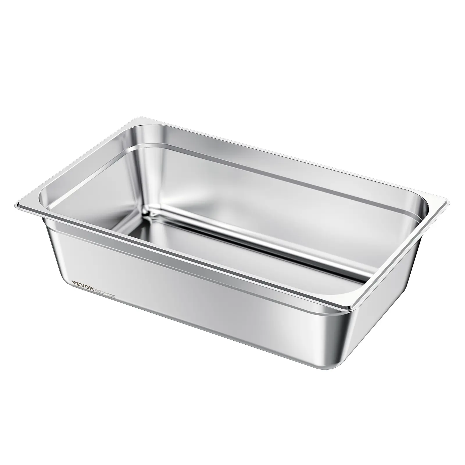 1 Pack Stainless Steam Pan, Full Size Table Steam Pan, 6 Inch Deep Anti Jam Restaurant Supplies Reusable Rustproof Catering Storage for Home, Party, Restaurant, Hotel, Buffet