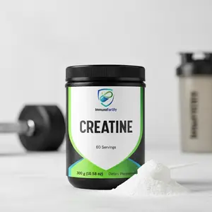 ImmunoFortify Creatine 300g - Boosts ATP Production for High-Intensity Exercises & Increases Muscle Strength & Recovery for Athletic Performance