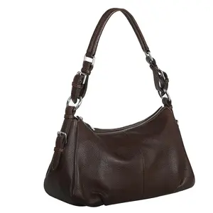 Perssia HESHE SoftLuxe Genuine Cowhide Leather Hobo Shoulder Bag – Soft Draped Everyday Luxury Handbag for Women, Premium Cowhide Leather with Comfortable Shoulder Strap, Spacious Interior & Timeless Quiet‑Luxury Design