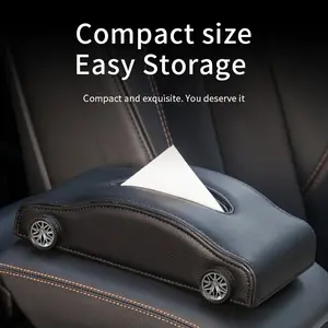 Creative Center Console Tissue Box — Sports Car-Shaped Car Tissue Holder — Premium Automotive Tissue Dispenser
