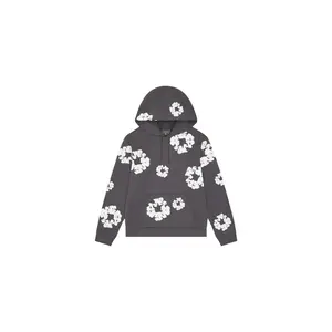 Denim Tears Cotton Wreath Hoodie Charcoal