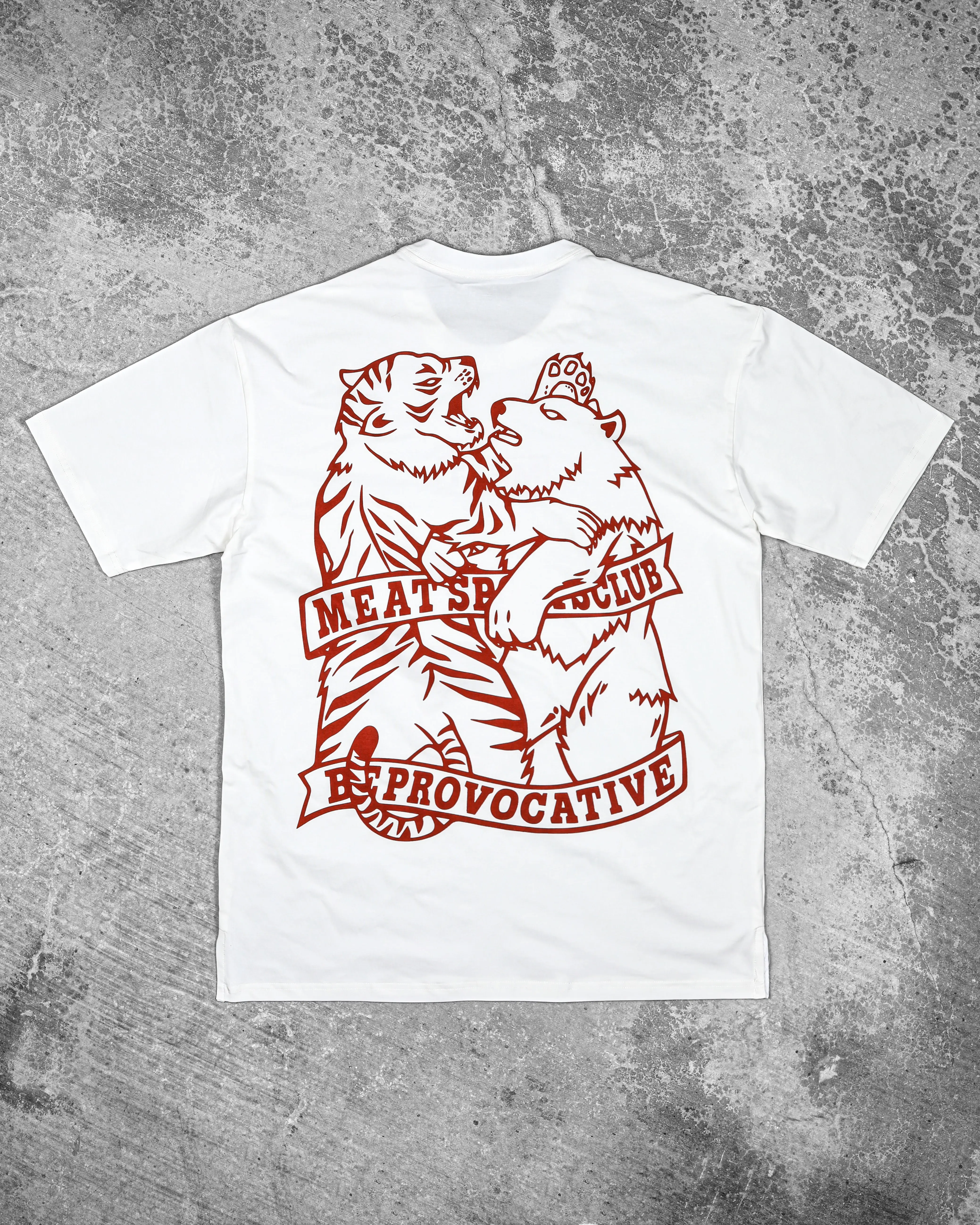 OVERSIZED TRAINING TEE – CLUB / WHITE (RED)