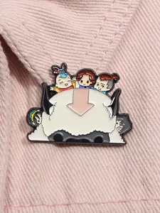 Avatar The Last Airbender Cartoon Animation Character Enamel Pin Appa Avatar Flying Bison Anime Alloy Brooch Lapel Backpack Badge Fashion Jewelry Accessories Gift for Friends