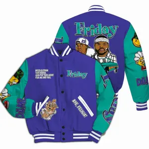 Varsity Jacket To Match Retro Grape 5s - Friday Sneaker Stress Style All Over Print BTOB