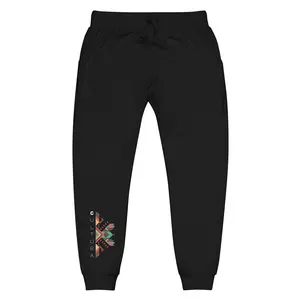 Stylish Cultura Fleece Sweatpants - Latino Pride Joggers for Sports and Outdoor Activities