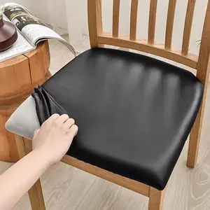 4/6pcs Waterproof Dining Chair Covers - Universal PU Leather Seat Covers Suitable for Kitchen/Office/Wedding, Easy to Clean#Selected for You
