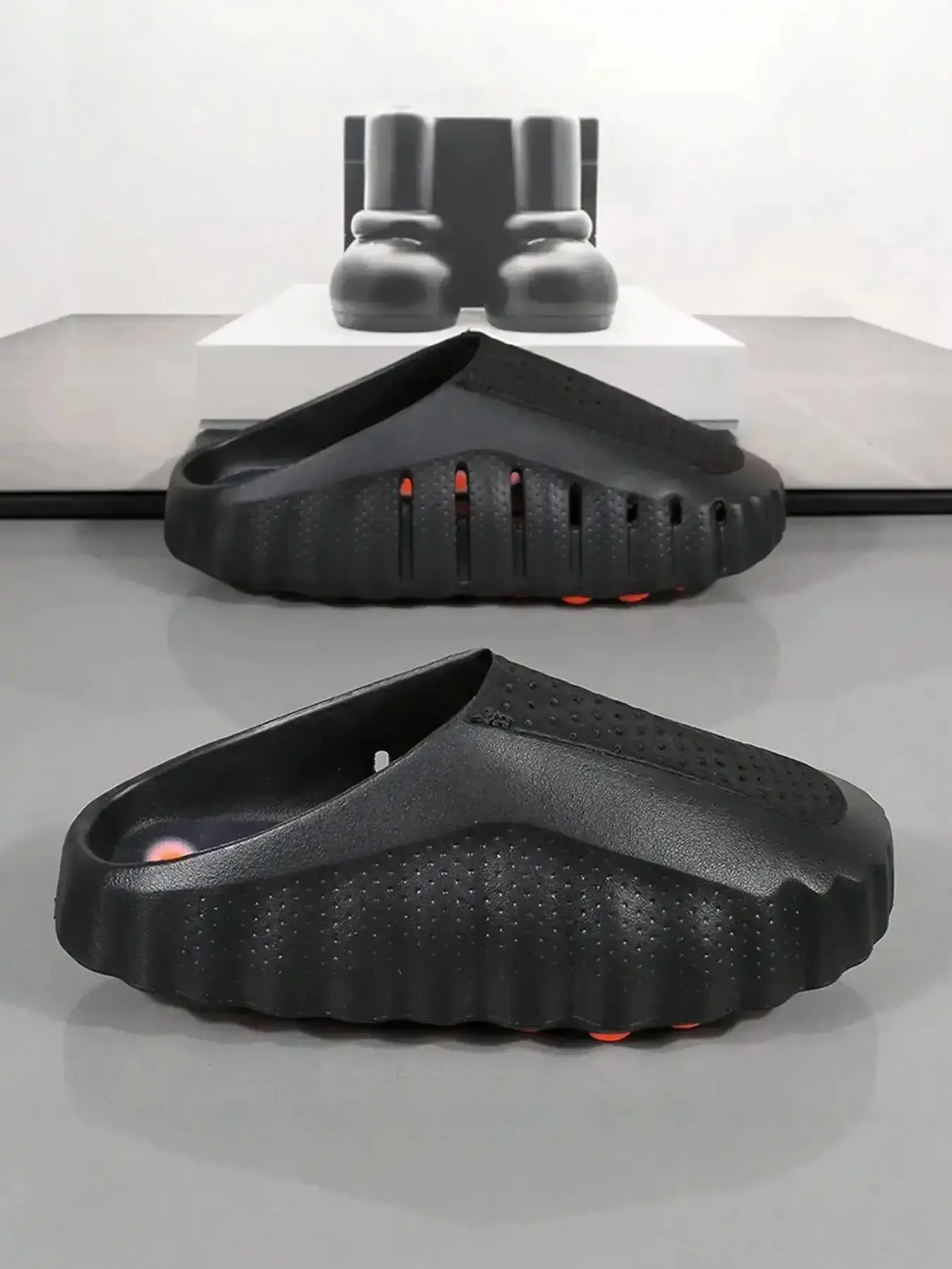 Men's Trendy Outdoor Sports Sandals, Unisex Massage Beads Design, Height Boost Anti-Slip, Home Gym Shoes, Breathable Sandals, Stylish, Fashion, Lightweight, Modern, Casual, Durable