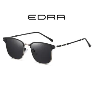 Polarized Fashion Luxury Brand Style Sunglasses, 100% UV Protection, Men Women Unisex, Black and Gold Color Combination