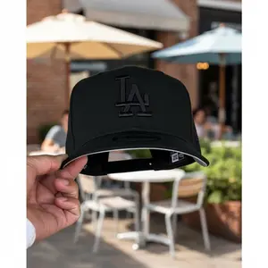 New Era 9FORTY LA Dodgers Black Snapback – Casual Daily Cap for Men & Women, Classic Adjustable Snapback, Unisex Style