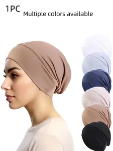 Women's Plain Color Headscarf, Soft Breathable Fabric, Fashion Accessory, Suitable for Daily Wear and Various Hairstyles