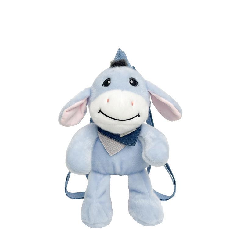 Cute Plush Animal Backpack Pillow 2-in-1 Soft Stuffed Toy Bag Kawaii Cartoon young person Gift