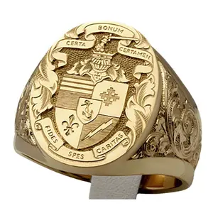 Men's  shield knight ring vintage jewelry gift for husband and boyfriend