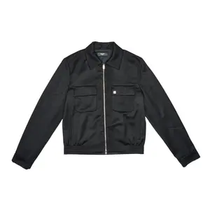 Amiri Double Pocket Zip Up Track Jacket Black