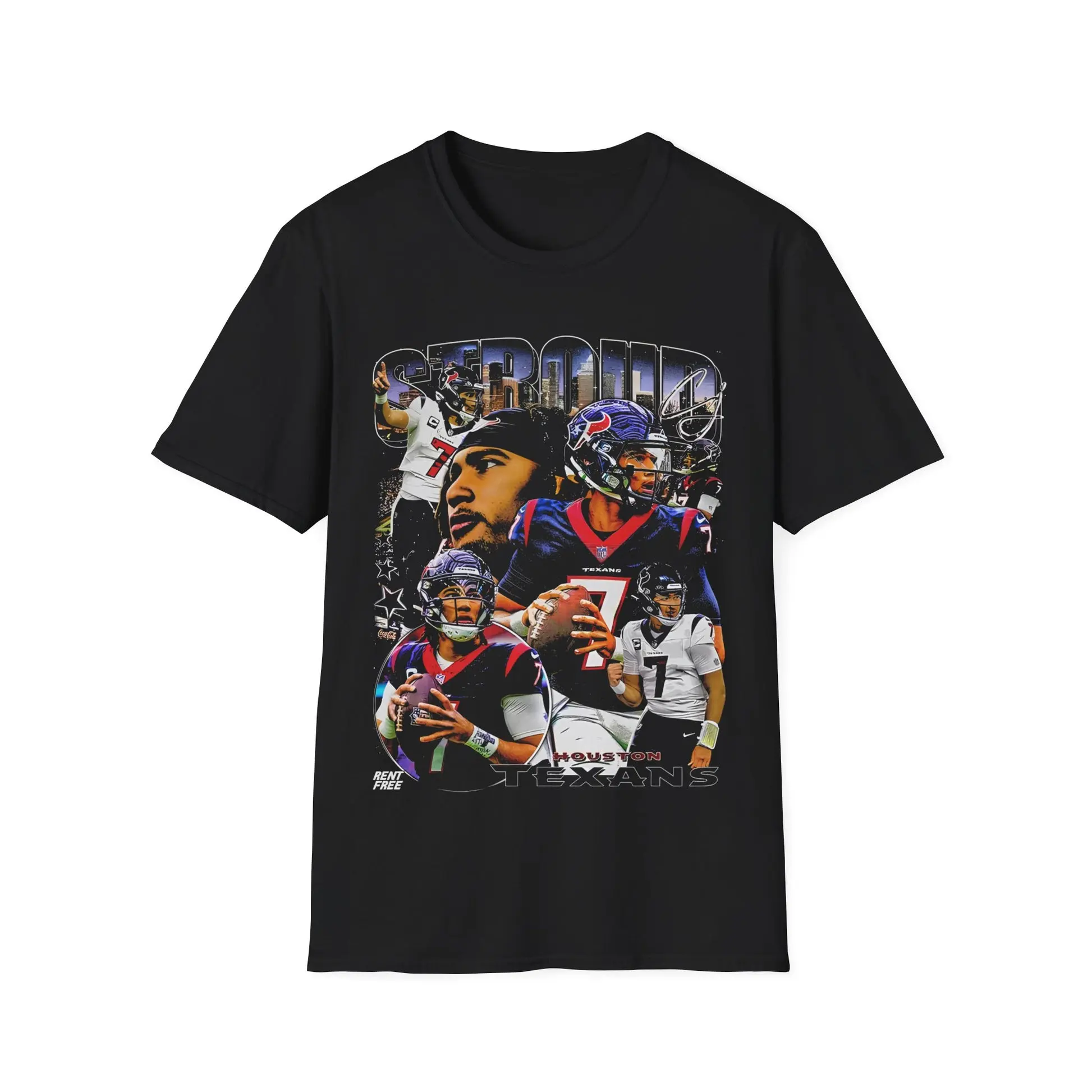 Vintage 90s Football Style T-Shirt, CJ STROUD Retro Football Shirt Unisex Graphic Tee Shirt