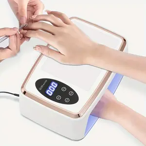90 LED Nail Dryer Lamp UV Light For Gel Nail Polish With Motion Sensor For Nail Art And Pedicure In Large Space Salon Tool