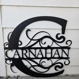 Monogram custom wall art