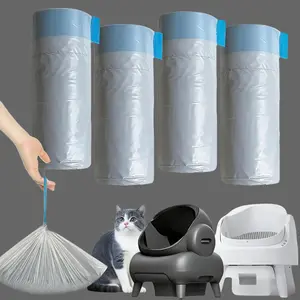 Litter Box Refill Waste Bags 80 Count 4 Rolls, Fit Neakasa M1 & Autoscooper 11 Top Open Self-Cleaning Litter Box