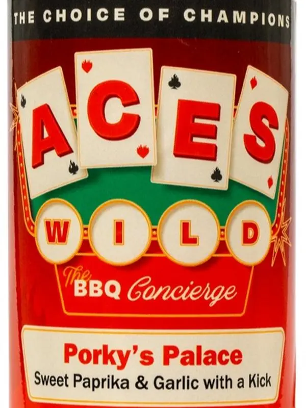 Aces Wild BBQ Porky's Palace Rib Rub - Award-Winning Flavorful Spice