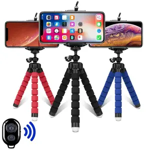 Tripods Tripod For Phone Mobile Camera Holder Clip Smartphone Monopod Tripe Stand Octopus Mini Tripod Stativ For Phone Tripod Selfie Smartphone Camera Accessories