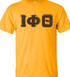 Greekgear Men’s Iota Phi Theta Fraternity Lettered Short Sleeve T-Shirt