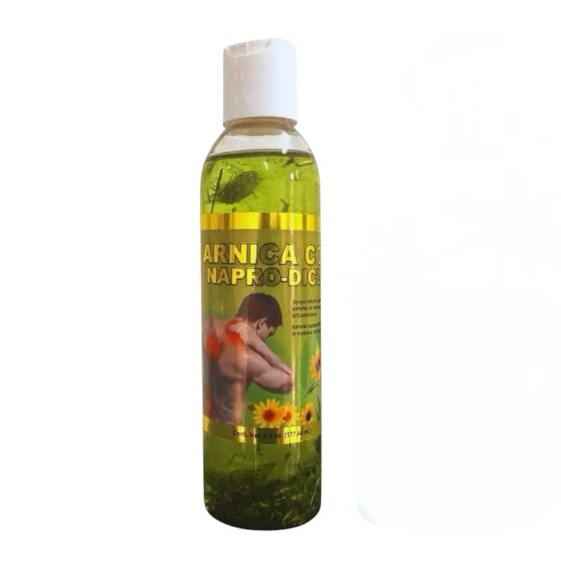Aceite con Arnica 6 oz - Natural de Mexico, Dolores Agudos Musculares, Pain Relief, Moisturizing, No Additives or Artificial Ingredients Oil Body Care Cosmetic Comfort Moisturize Moisturizer