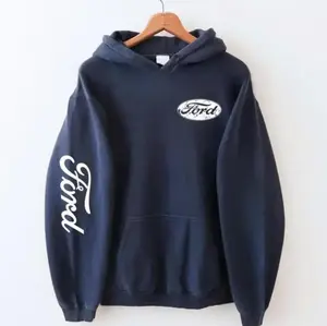 Vintage Ford Blue Logo Hoodie, Gift For Car Lovers, For Men For Him, Full Size, Full Color