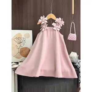 NewRetro-style Ruffled Long-sleeved Party Dress for Girls Elegant and Sweet Princess Dress Suitable for Birthdays Formal Occasions and Casual Attire Girls' Formal Wear